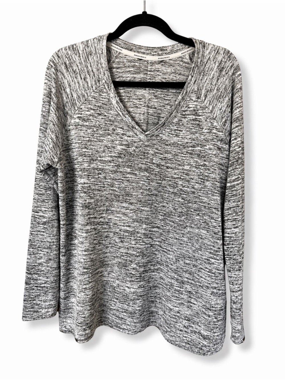 Banana Republic Marled Knit Sweater | Size Large | Soft V-Neck | EUC